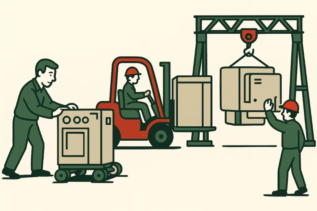 intern transport - industrieel verhuisbedrijf