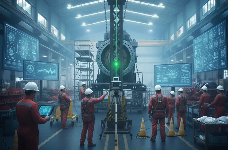 Machine uitlijning na een projectverhuizing